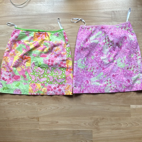 Vintage Lilly Pulitzer short skirt size 6 in patchwork pattern - Picture 5 of 5